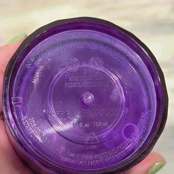 Starbucks Summer 2022 Purple Blue Kaleidoscope Dome Cold Cup Straw Tumbler 24oz - Picture 3 of 7
